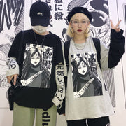 Dark manga Japanese text stamp