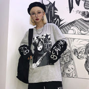 Dark manga Japanese text stamp