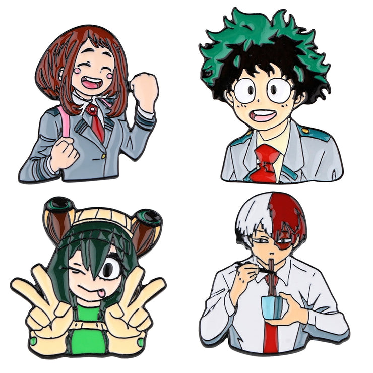 PF674 My Hero Academia Japanese Anime Manga Cute Enamel Lapel Pin Badge Pins Backpack Decoration Jewelry Accessories Gift