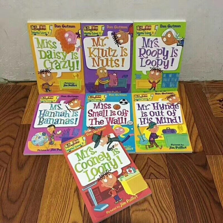 Random 3 Volume 18.8x12.9cm Picture Books Children Baby English Campus Theme Classics Manga Book Set