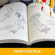 Cartoon Books Self-study New Hot Art Comic Novice Entry Chinese Manga Painting Book For Kids Aldult Color Pencil Comic Tutorial