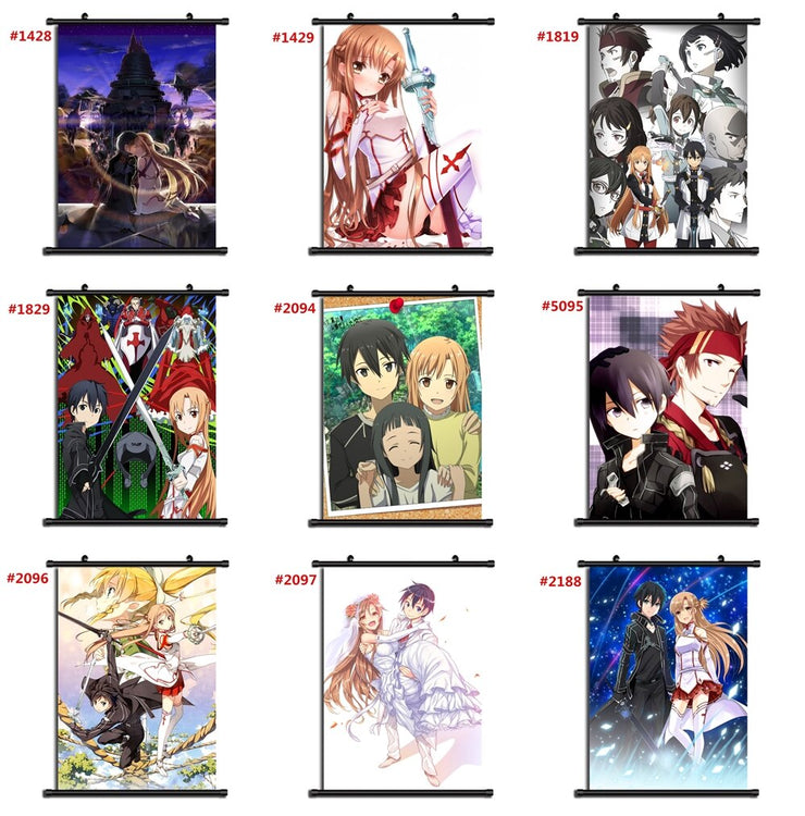 Sword Art Online Anime manga wall Poster Scroll AB