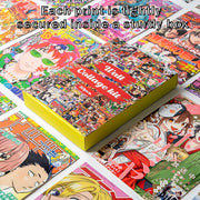50Pcs Anime Magazine Poster Covers Aesthetic Wall Collage Kit Art Card Decoration for Manga Bright Color Dorm Bedroom Livingroom