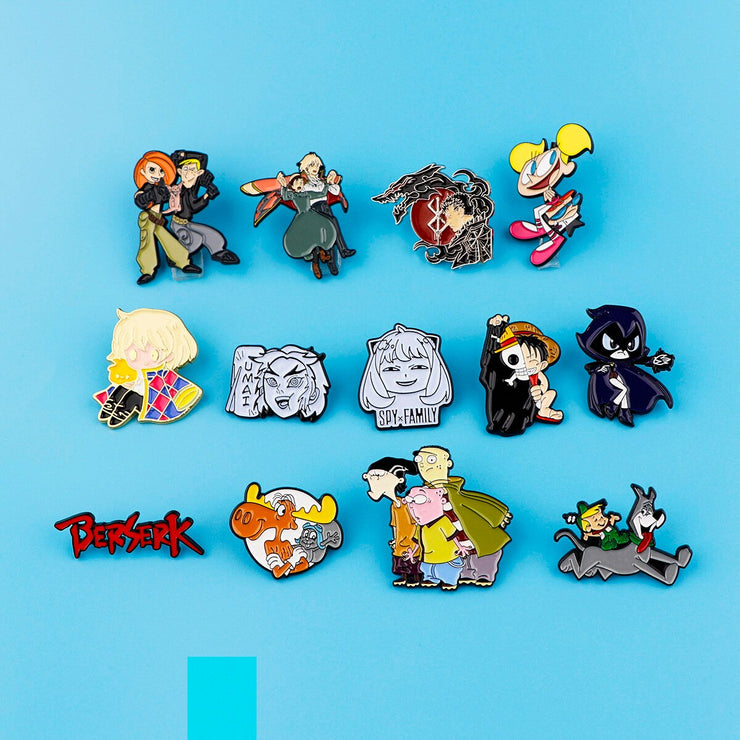Anime Manga Enamel Pins Metal Brooch Jewelry Cartoon Badge for Women Men Lapel Pin Backpack Bags Badge Kids Anime