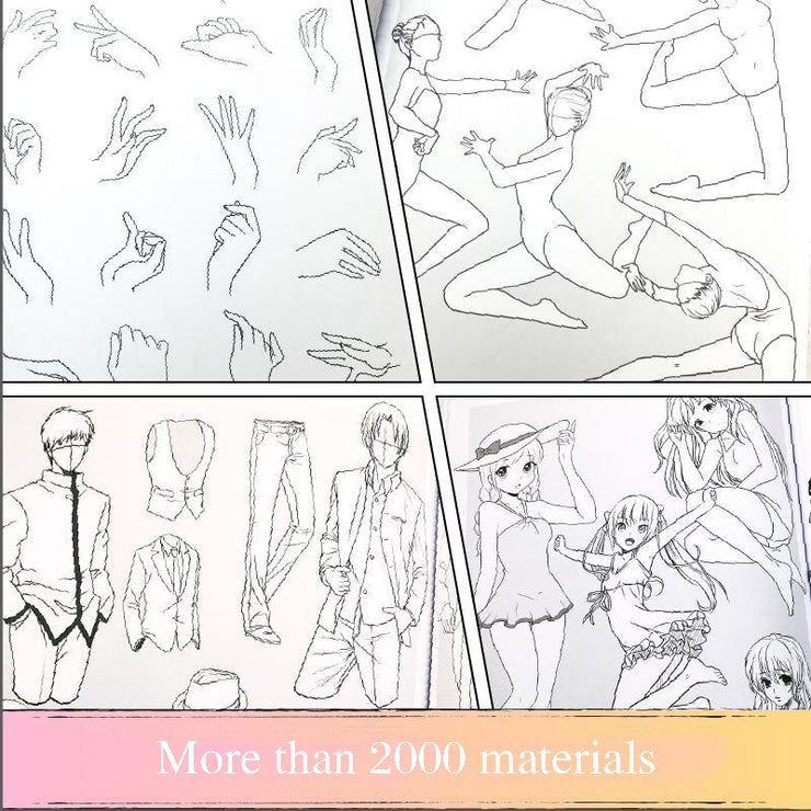 New Manga Introduction This Book Is Enough Zero Foundation Introduction Manga Sketch Copy Painting Anime Learning Basics Books