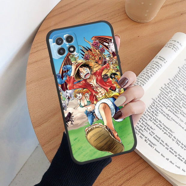 Case For Samsung Galaxy A22 4G A 22 A22S 5G Phone Cover One Piece Manga Luffy Zoro Back Cover Soft TPU Funda For Samsung A22 S