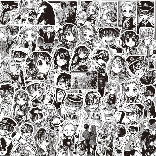 10/30/67PCS Toilet-bound Hanako-kun Anime Stickers Decoration Suitcase Laptop Scrapbooking Phone Stationery Japan Manga Kid Toy