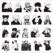 10/30/65PCS Black White Jujutsu Kaisen Anime Stickers Decoration Suitcase Scrapbooking Laptop Phone Stationery Manga Kid Sticker