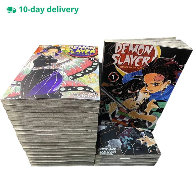 23 Book Anime Demon Slayer Kimetsu No Vol 1-23 Yaiba Japan Youth Teens Fantasy Science Mystery Suspense Manga Comic Book English