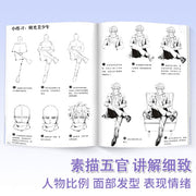 Manga Drawing Book Sketch Tutorial Comics Art Books Introduction for Kids Adults Line Drawing Basic Tutorial