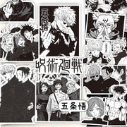 10/30/65PCS Black White Jujutsu Kaisen Anime Stickers Decoration Suitcase Scrapbooking Laptop Phone Stationery Manga Kid Sticker