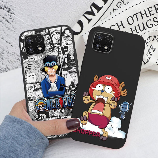 Case For Samsung Galaxy A22 4G A 22 A22S 5G Phone Cover One Piece Manga Luffy Zoro Back Cover Soft TPU Funda For Samsung A22 S