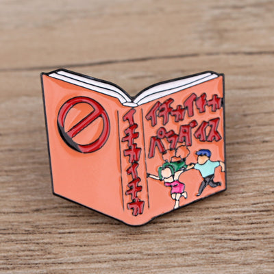 Japanese Manga Book Enamel Pin Anime Badge Decorative Clothes Badge Lapel Pins Brooch Jewelry Briefcase Backpack Accessories