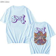 Ghost Band Tshirt Female/Male 100% Cotton T-shirt Fashion Manga Print Short Sleeve Regular Fit Prevalent Individualization Tops