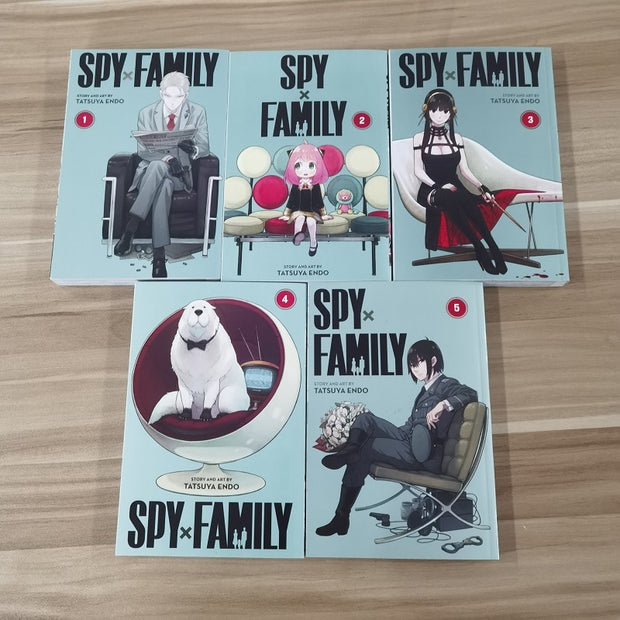 7 Books/set  Anime SPY x FAMILY Original English Comic Book Volume 1-7 SPY FAMILY Yor Forger Anya Forger Manga Books