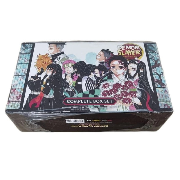 23 Books/set English Original Anime Demon Slayer Kimetsu no Yaiba Complete Box Set Official Comic Book Volume 1-23 Manga Books