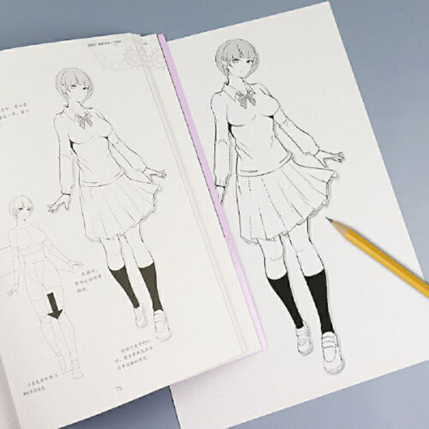 Manga Drawing Book Sketch Tutorial Comics Art Books Introduction for Kids Adults Line Drawing Basic Tutorial
