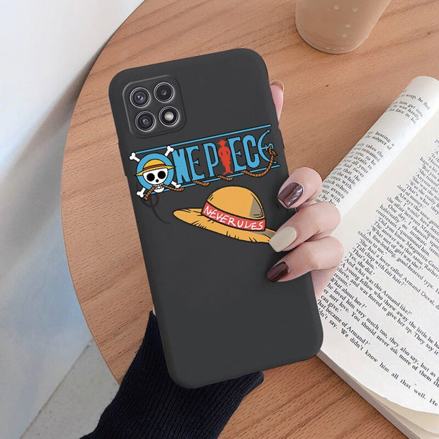 Case For Samsung Galaxy A22 4G A 22 A22S 5G Phone Cover One Piece Manga Luffy Zoro Back Cover Soft TPU Funda For Samsung A22 S