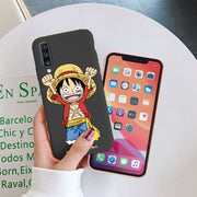 Case For Samsung Galaxy A50 A50S A30S A70 Phone Cover One Piece Manga Luffy Zoro Back Cover Soft TPU Funda For Samsung A70 Black