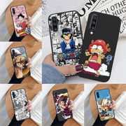 Case For Samsung Galaxy A50 A50S A30S A70 Phone Cover One Piece Manga Luffy Zoro Back Cover Soft TPU Funda For Samsung A70 Black