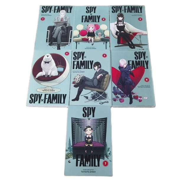 7 Books/set  Anime SPY x FAMILY Original English Comic Book Volume 1-7 SPY FAMILY Yor Forger Anya Forger Manga Books
