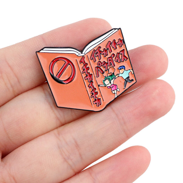 Japanese Manga Book Enamel Pin Anime Badge Decorative Clothes Badge Lapel Pins Brooch Jewelry Briefcase Backpack Accessories