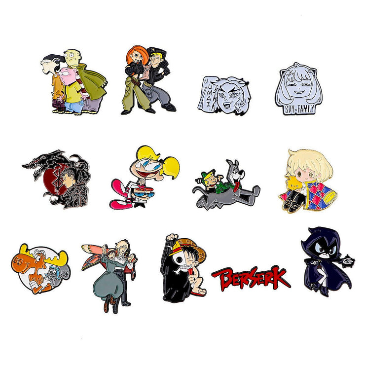 Anime Manga Enamel Pins Metal Brooch Jewelry Cartoon Badge for Women Men Lapel Pin Backpack Bags Badge Kids Anime