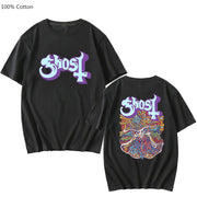 Ghost Band Tshirt Female/Male 100% Cotton T-shirt Fashion Manga Print Short Sleeve Regular Fit Prevalent Individualization Tops